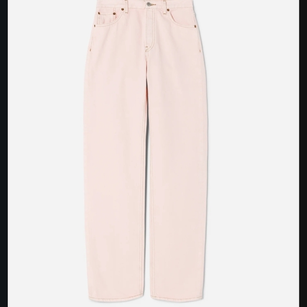 Re/Done NWT Light Pink Straight Leg Jeans